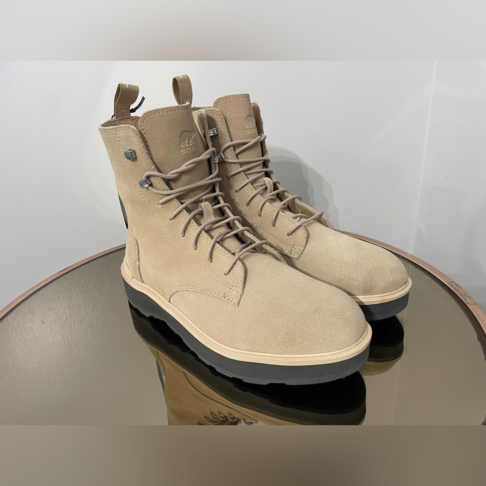 Sorel Women's Hi-Line‎ Lace Boot Canoe / Tawny Buff Sz 12  NWOB